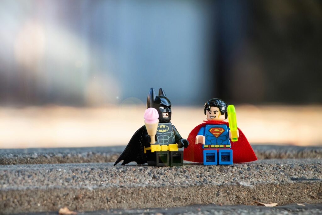 レゴのバットマンとスーパーマン