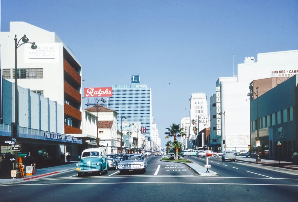 1960年代のロサンゼルス、ウィルシャーBlvd.