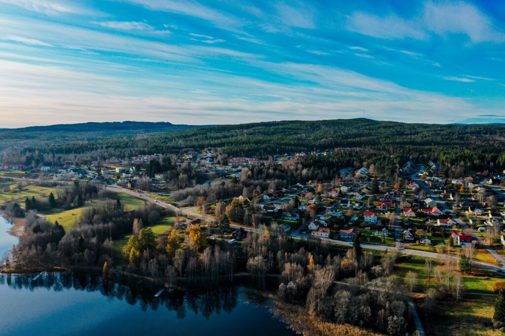 スウェーデンの田舎町