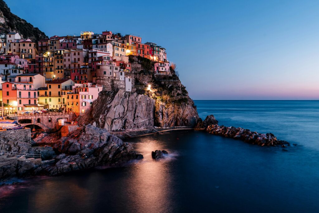 イタリアの海岸沿いの街